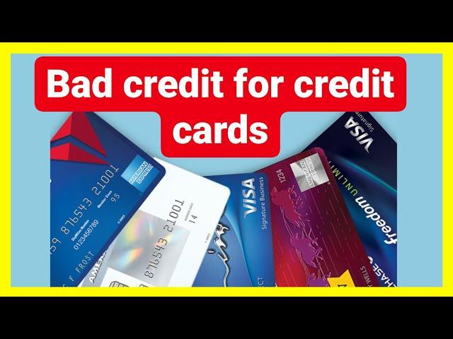 Unsecured credit cards for bad credit.