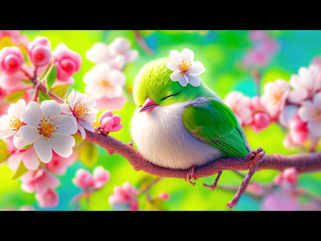 Birds Chirping 4K~ Gentle Birdsong for Relaxation Healing Anxiety, Refresh the Soul, Improve Memory