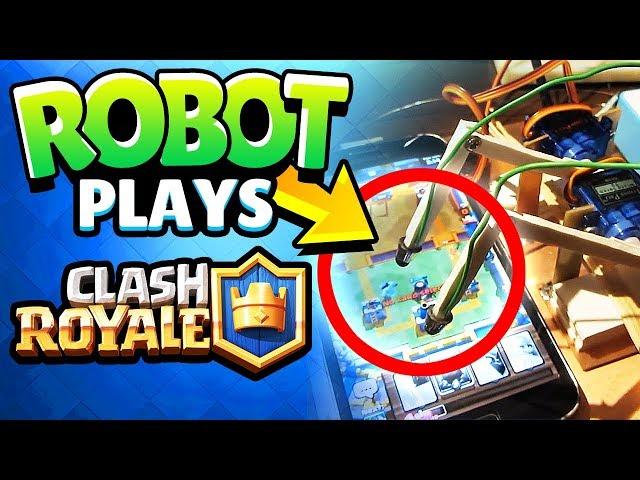 EPIC ROBOT Plays Clash Royale!! Against Real Player Watch the END