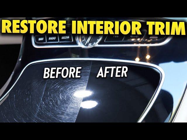 How to Remove Scratches and Restore Repair Interior Car Trim Easily