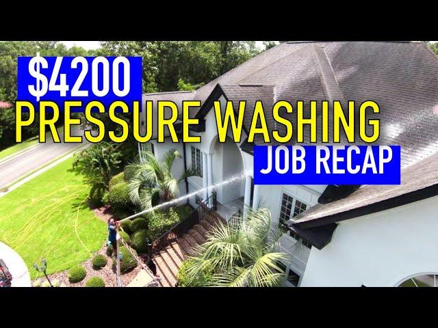 $4200 Residential Pressure Washing Job Walkthrough