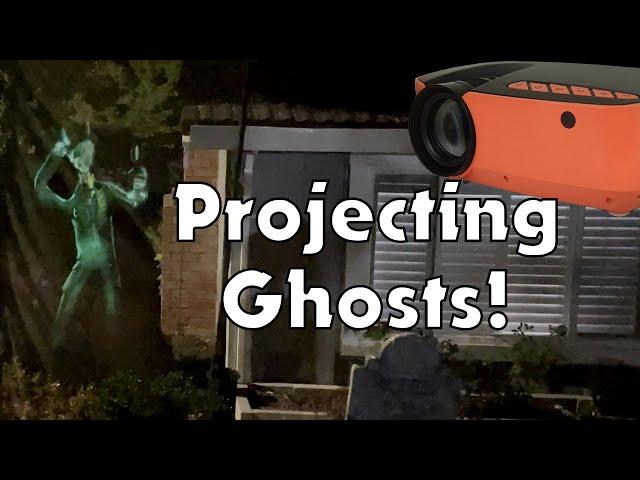 Using a Projector for Halloween Decorations, featuring the AAXA HP3 Halloween Projector