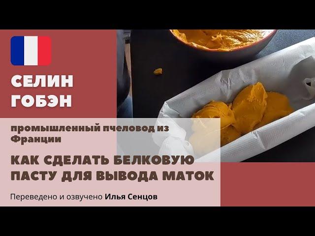 Как сделать белковую (протеиновую) пасту для вывода маток в Мини+? Селин Гобэн, Франция