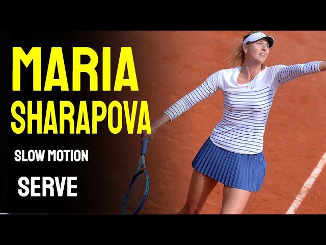 Maria Sharapova Slow Motion Serve Compilation