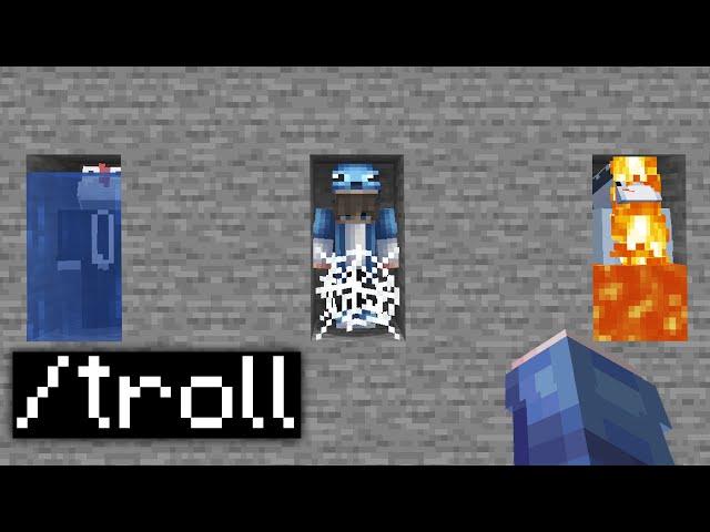 Minecraft'ta Yayıncıları TROLL Komutları İle TROLLEDİM! *intikam