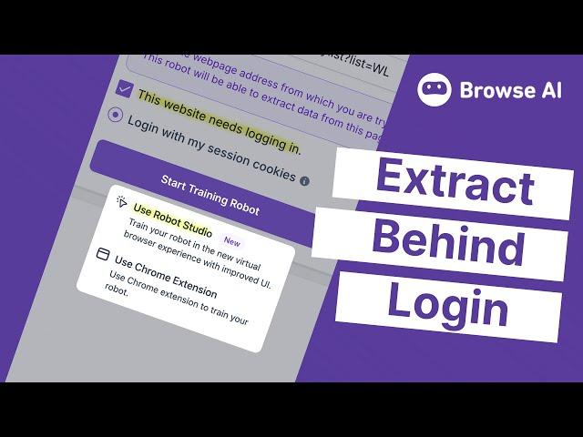 How to Scrape Data from Logged-In Websites Using Browse AI’s Robot Studio
