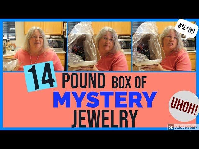 MYSTERY JEWELRY BOX UNBOXING | TEXAS GOODWILL | HUGE 14 POUND Box Opening Unjarring Silver? Junk?