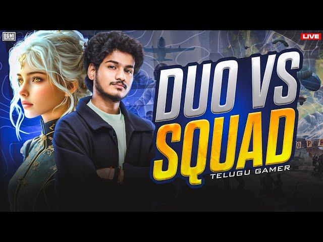  Voice Pack Download Chesara ? DUO Vs SQUAD BGMI // TELUGU GAMER