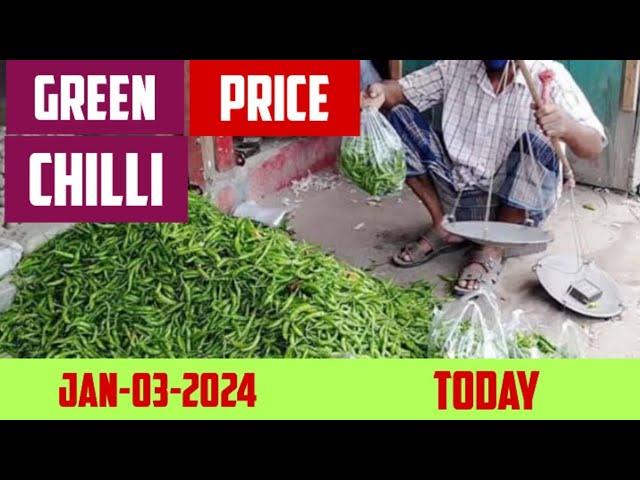 Green chilli price today INDIA 03 January 2024