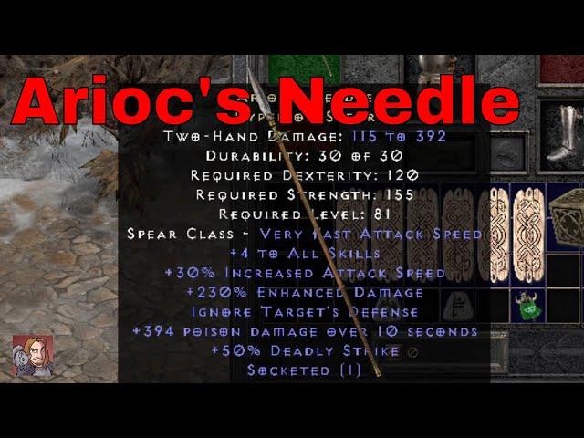 D2R Unique Items - Arioc's Needle (Hyperion Spear)