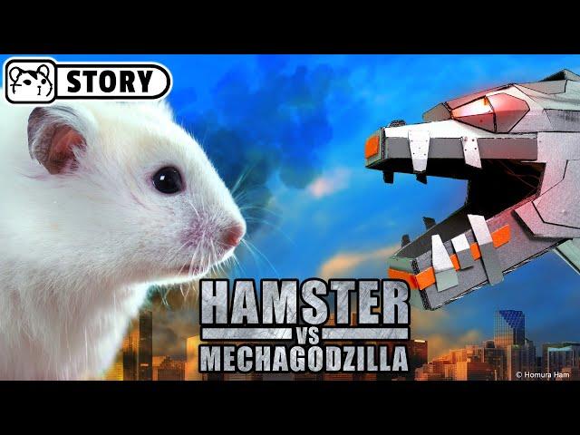 Hamster vs Mechagodzilla  Epic hamster escape  Homura Ham