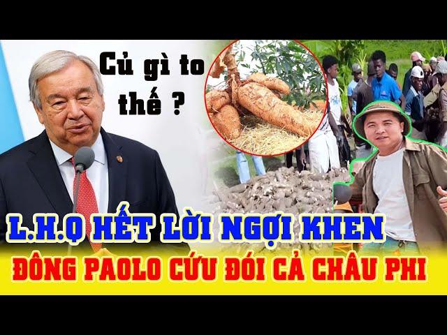 LHQ và Lãnh đạo Châu Phi Ngợi Khen Đông Paulo & Team Quang Linh Cứu Đói Bằng Vựa Sắn Khổng Lồ