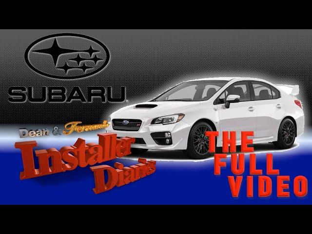 Full Car Stereo install Subaru  WRX