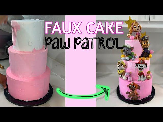 Faux Cake Paw Patrol Theme