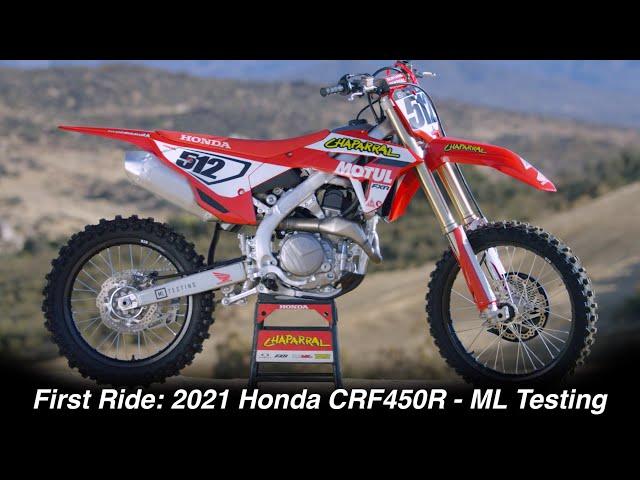 First Ride: 2021 Honda CRF450R - Michael Lindsay Testing