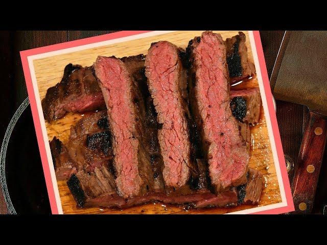 How to Cook Skirt Steak on the Stove in Cast Iron Skillet - Easy Beef Skirt Steak Recipe, NO Grill