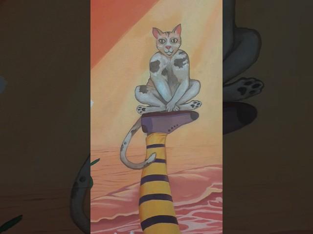 how s drawing?? indifferently pizazzed Maithreyi S Anu_oil on canvas #finearts college tvm #SEE2024