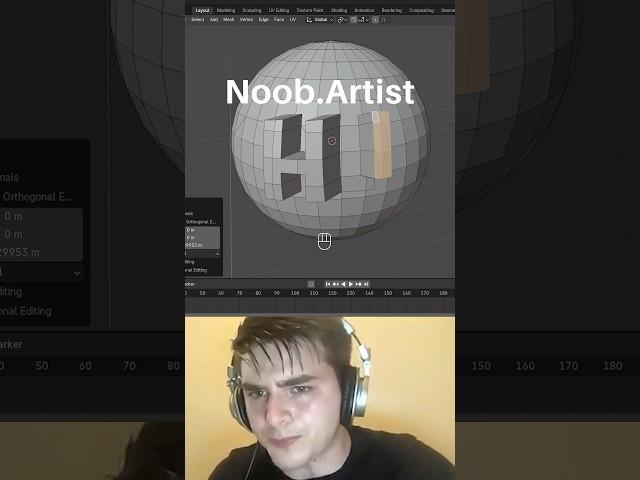 Noob vs Pro artist: knife project #blendertutorial #blender #blendercommunity #blender3d #b3d