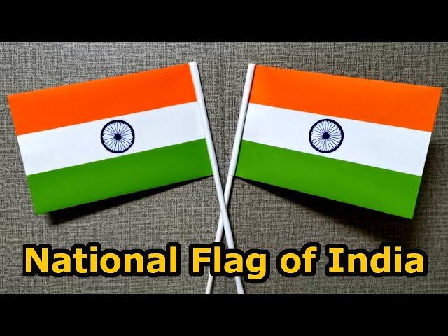 The National Flag of India | How To Make a Paper Indian Flag