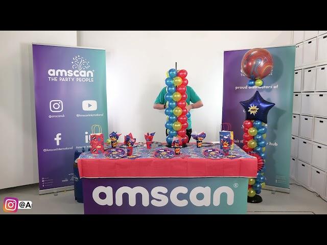 Using Banners in Balloon Arches - Superhero Party!