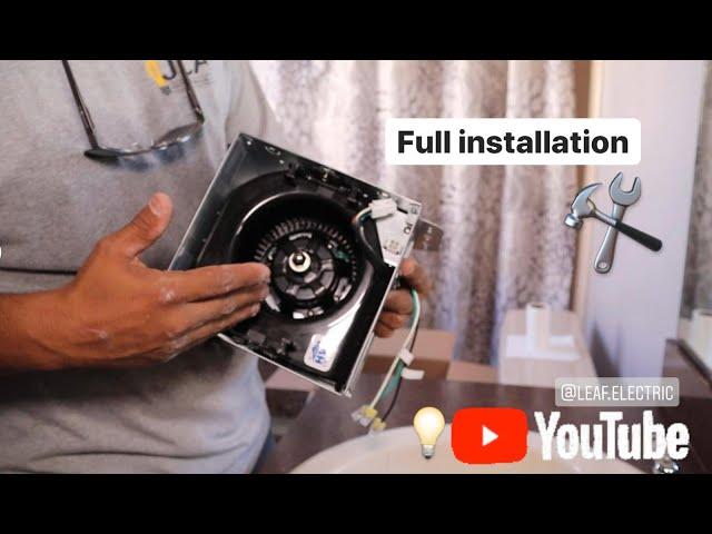 How to install a bathroom exhaust fan (Full Installation)