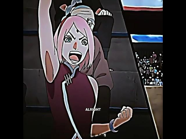 SARADA WON IN 3 SECOND #anime #shorts