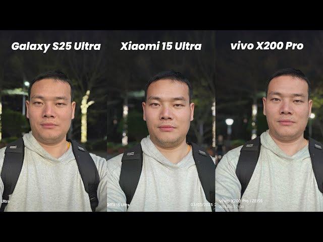 Night Camera King? Xiaomi 15 Ultra vs Vivo X200 Pro vs Galaxy S25 Ultra – Who Wins?