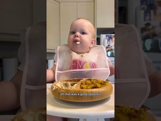 Possibly the cutest way to eat a blueberry  #babyledweaning