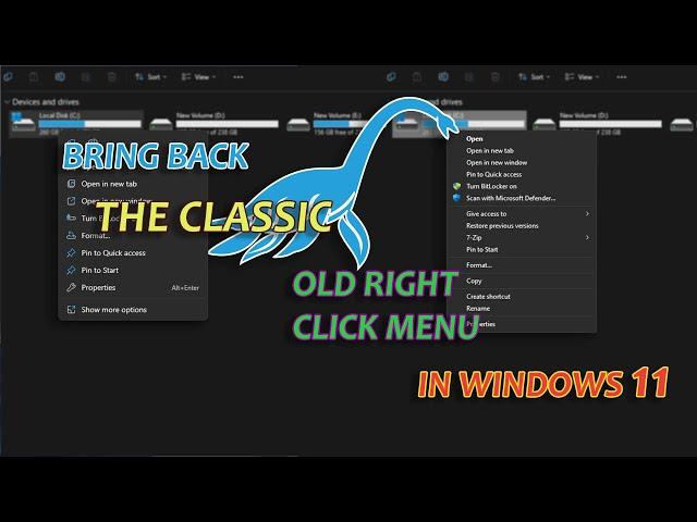 How to bring back the classic old right click menu in Windows 11 || Alltricks