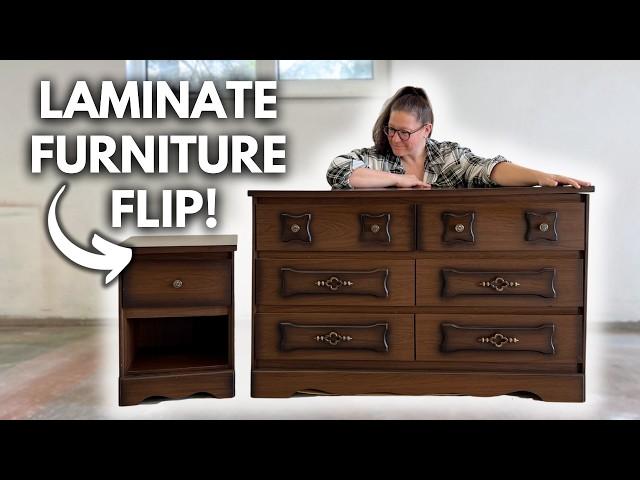 Reviving Thrifted Laminate Furniture | EXTREME Dresser Transformation