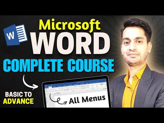 MS Word Tutorial (हिंदी) | MS-Word Tutorial for Beginners | MS Word Full Course