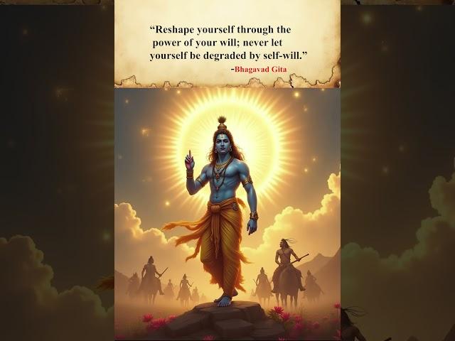 Master Your Willpower | Bhagavad Gita Wisdom #motivation #believeinkarma #hinduscripture #love