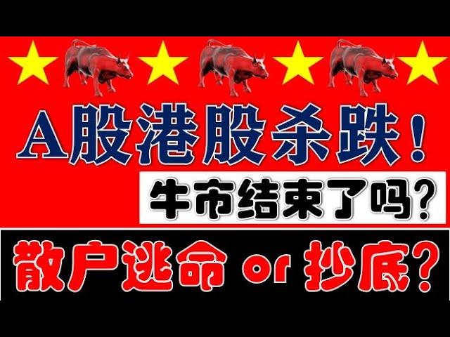 大牛市结束？！A股港股又集体杀跌！散户到底要逃命还是抄底？！（2024.11.14股市分析）