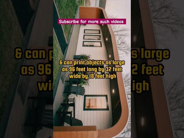 Revolutionizing Construction: World's Largest 3D Printer Prints a House in 80 Hours! #3dprinter