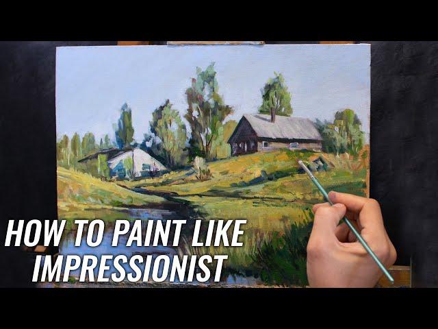 How to Paint Like Impressionist | Oil painting Tutorial