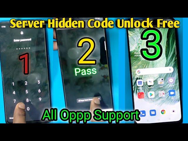 All Oppo Unlock New Server Hidden Code 100% Work Live Proof No Need Box Without Pc New Update 2021