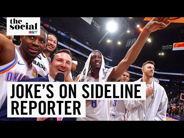 OKC Thunder CANNOT Phase This NBA Sideline Reporter | The Social