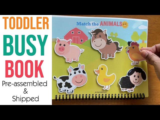 Toddler Busy Book, First Learning Binder, Fun Quiet Book, Toddler Activity Book, Toddler Worksheet