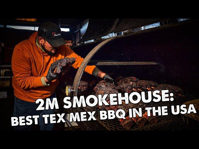 Best TEX MEX BBQ in the USA - 2M Smokehouse in San Antonio Texas got it!