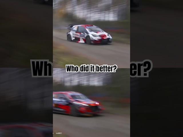 Toyota or Hyundai? #rally #rallyfinland #wrc #hyundai #toyota
