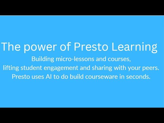 Literatu Presto for Teachers -   Overview