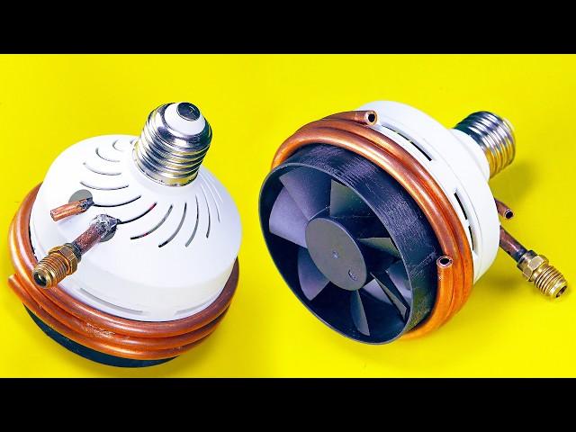 Cooler X ️ — DIY Freezing Air Conditioner from a Fluorescent Lamp | AC Cool Air Down to -35°C