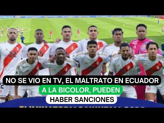 No se vio en TV, el maltrato en Ecuador a la Bicolor, pueden haber sanciones