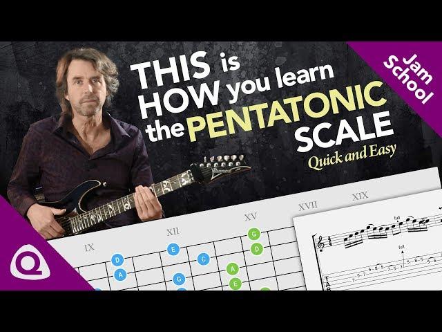 THIS is HOW you learn the PENTATONIC scale: Quick and Easy