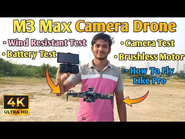 M3 Max Camera Drone Stability, Wind Resistant & Camera Test | Best Brushless Motor Drone Under 4k