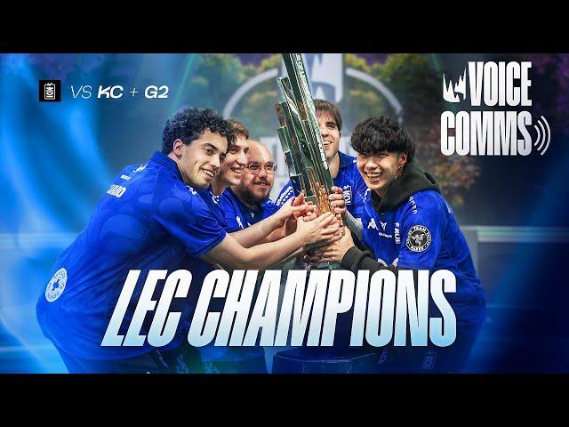 THIS IS WHAT BEING LEC CHAMPIONS SOUNDS LIKE – Voice Comms vs KC and G2