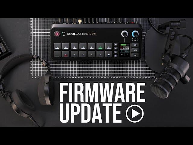 RØDECaster Video Firmware Update: Introducing Switch To, Scene Audio and More