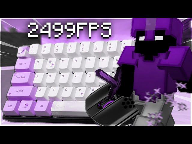 Smooth 1500FPS Thocky Keyboard and Mouse Sounds ASMR [Hypixel Bedwars]