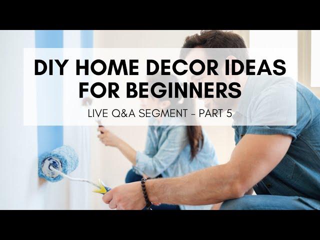 DIY Home Decor Ideas for Beginners