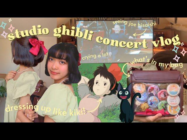 studio ghibli concert vlog ‍⬛ grwm, ghibli outfits, what's in my bag, joe hisaishi fancams